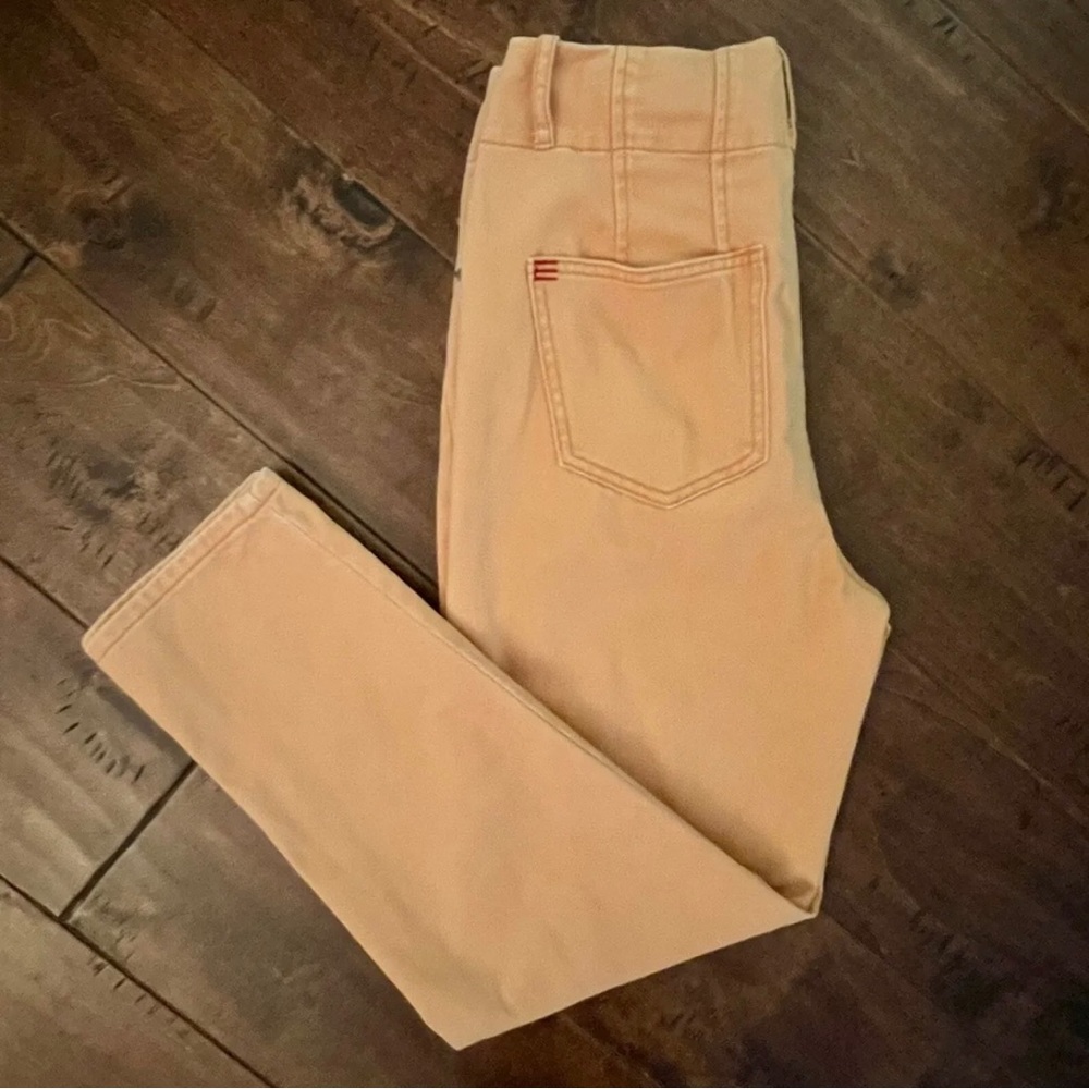 BDG Urban Outfitters Nadia High Rise Waisted Jeans Over-dyed Orange Deni…